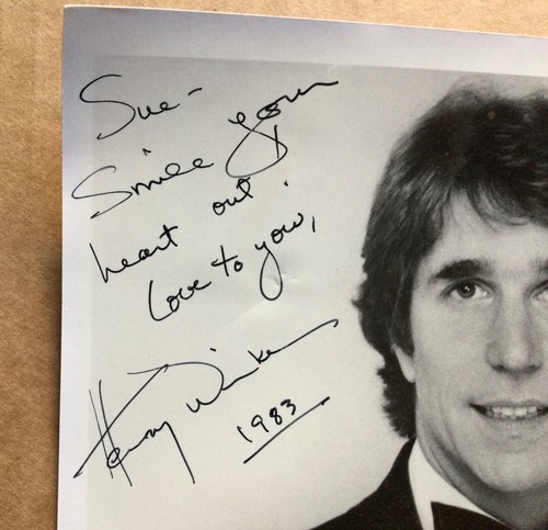Henry Winkler foto d'epoca firmata autografata 8X10 firmata nel 1983 - Foto 5 di 12