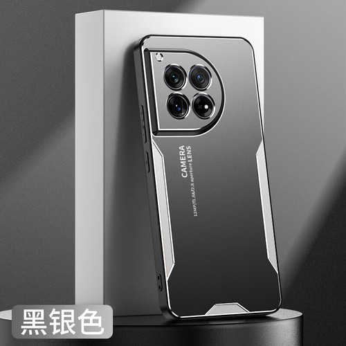 For OnePlus 12, Luxury Shockproof Hybrid Metal Aluminum Soft Side Cover Case - 第 9/15 張圖片