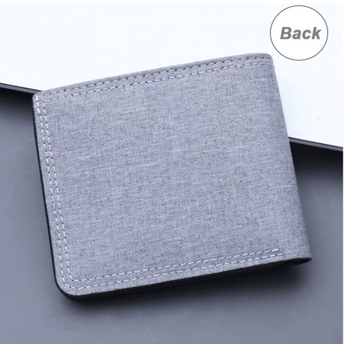 Zipper Mini Coin Purse Folding Card Holder Simple Men Short Wallet - Bild 7 von 13