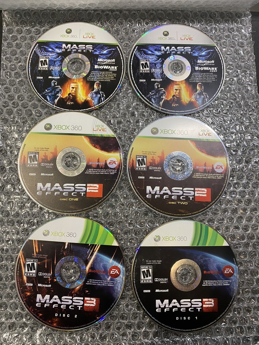 Xbox 360 Mass Effect Trilogy - lot / bundle - ME1, ME2, and Xbox 360 Mass Effect Trilogy - lot / bundle - ME1, ME2, and