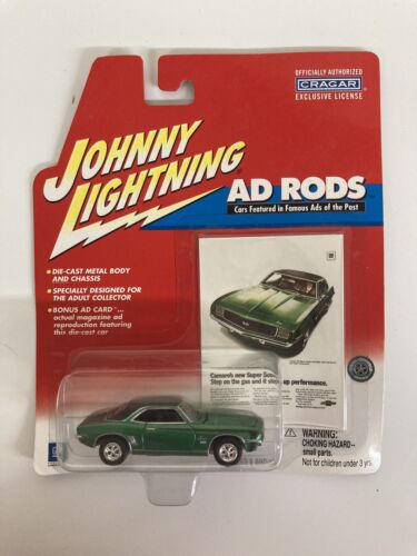 Johnny Lightning Ad Rods 1969 Chevy Camaro SS Car Die Cast Replica Magazine