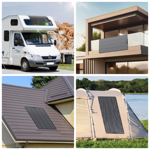 12V 100W 200W Flexible Solar Panel Portable for Camping/Home/Car Battery/Rooftop - Picture 16 of 17