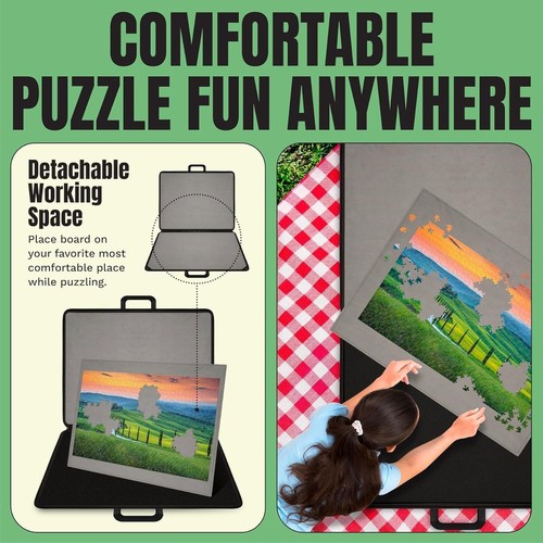 1500 Pieces Jigsaw Puzzle Caddy Board - Portable Puzzle Table Stora - Picture 9 of 9