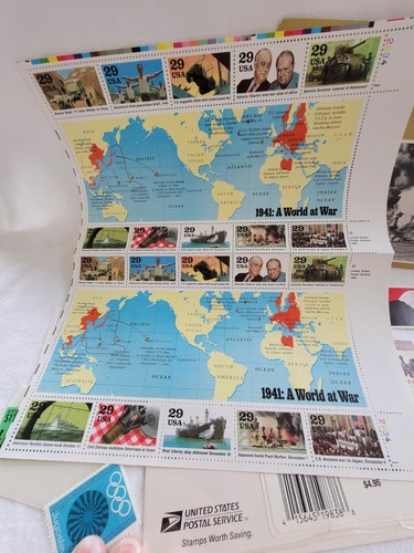Lot Of USPS Postage Stamps 90s WWII Love $9.95 Eagle Minerals Liberty Mexico - Picture 12 of 13