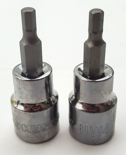Lot of 2 Husky 4 mm Hex Bit Sockets 3/8" Drive HW4 - Picture 2 of 7