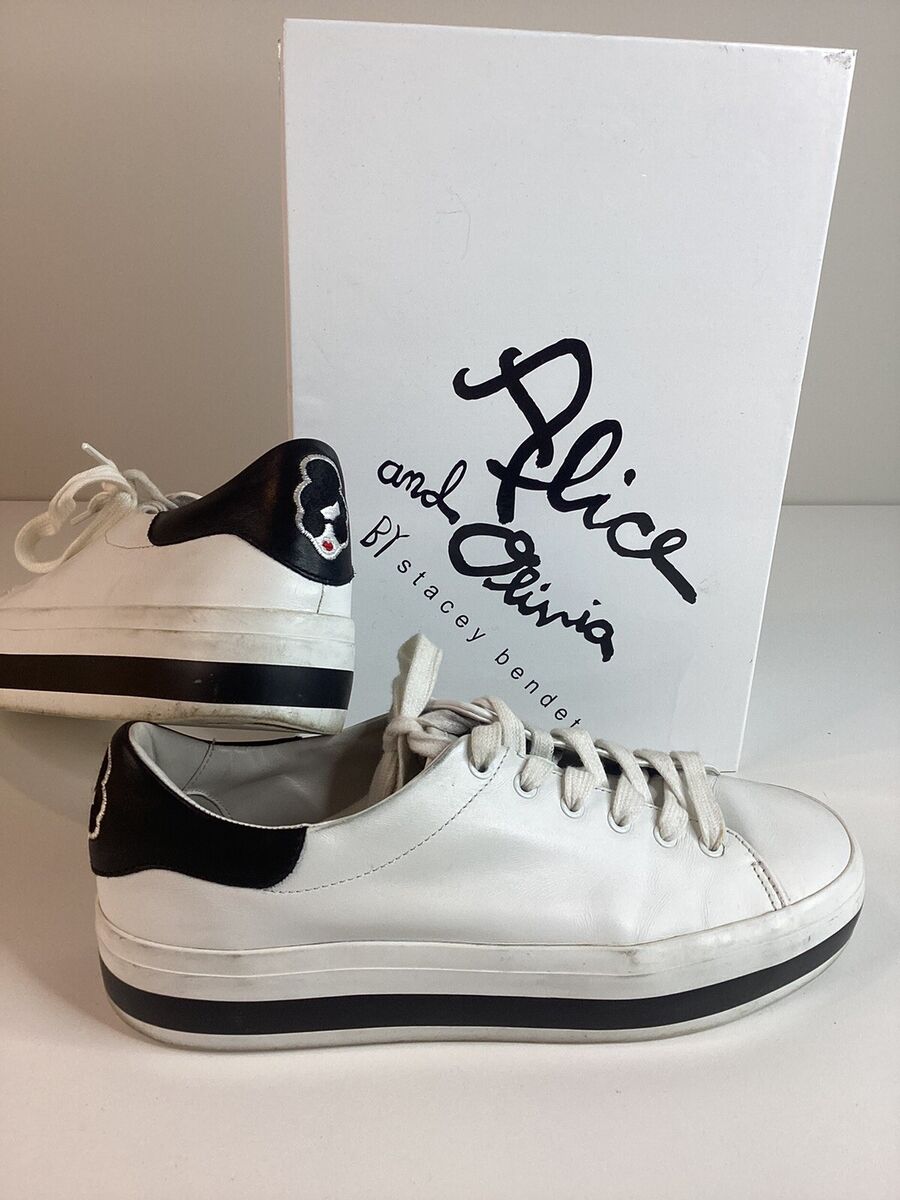 Alice and Olivia Womens Ezra Lace-Up Platform Sneakers Alice and Olivia Womens Ezra Lace-Up Platform Sneakers