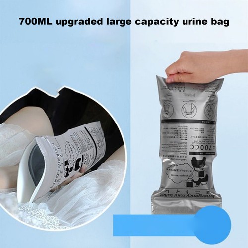 Disposable Emergency Portable Urine Bags Car Urine Bag 700ml Mini Toilet - Picture 10 of 12