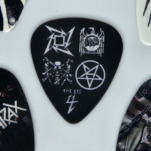 THE BIG FOUR plectrum set Metallica , Slayer Megadeth Anthrax 6 plectrums total - Picture 2 of 9