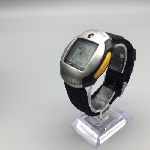 Freestyle Nightvision Altimeter Watch Men 48mm Silver Tone Black New Battery - Picture 4 of 17