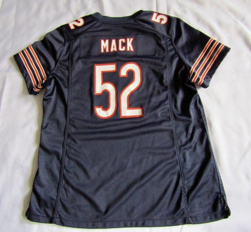 Nike Khalil Mack #52 Bears NFL Jersey Women’s Large Blue Football Shirt - Bild 6 von 7