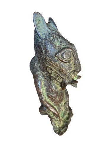 Old Tribal Bronze Benin Leopard Figure  ---  Cameroon NW1 - Picture 2 of 4