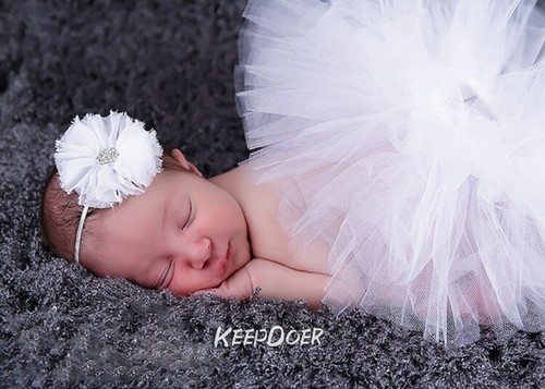 Newborn Baby Girl Tulle Tutu Skirt Dress Photography Props Studio Photo Shoot - Picture 2 of 27