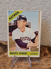 1966 Topps - #106 Rusty Staub Creases 