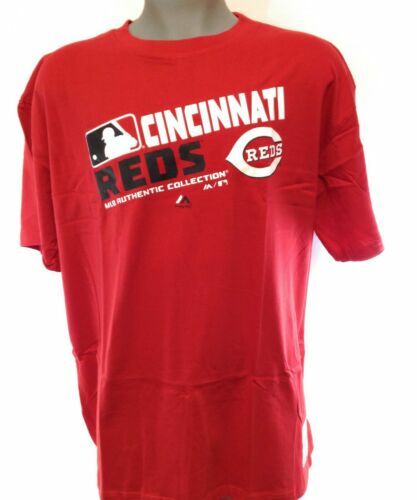 Baseball-T-Shirt Majestic Cincinnati rot MLB authentische Kollektion für Herren - Bild 1 von 1