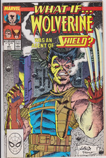 What If Issue #7 Comic Book. Vol 2. Wolverine was Shield. Jim Valentino. 1989
