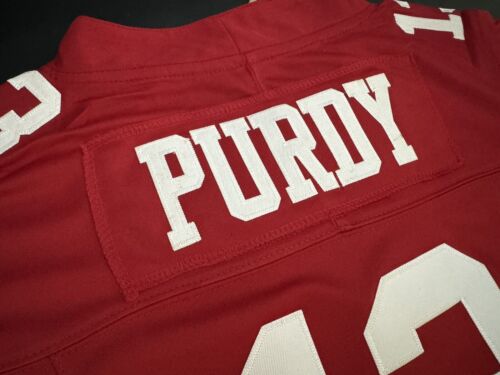 Maglia donna Small Brock Purdy #13 Vapor FUSE rossa San Francisco 49ers nuova con etichetta - Foto 9 di 11