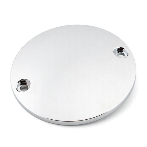 Cubierta de puntos abovedados plateados de 2 agujeros Softail Bigtwin para temporizador de encendido Harley - Imagen 8 de 10