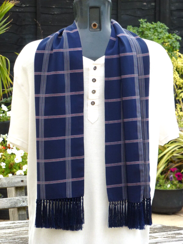 Vintage Tootal Check Scarf Cravat Dapper Neckwear Scooter Mod Indie Goodwood - Picture 3 of 12