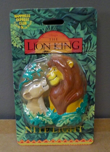 Vintage 1996 Disney's The Lion King Nite Light 1/4 Watt 115 Volt Sealed Package