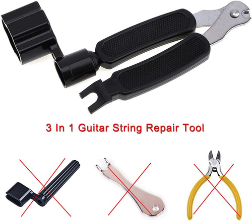 3 in 1 Guitar Tool Set String Winder Cutter Bridge Pin Puller Accessories - Picture 7 of 7