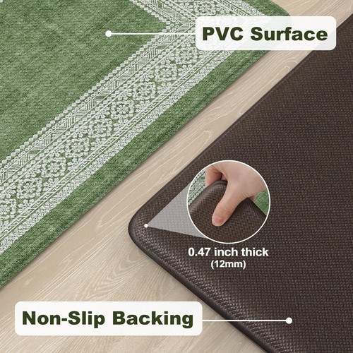 Anti Fatigue Kitchen MatFarmhouse Kitchen Rugs Sets of 2Waterproof Memory Foa... - Picture 3 of 7