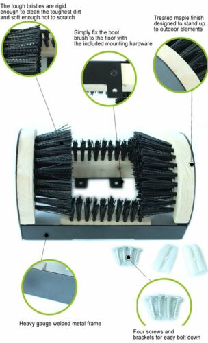 Outdoor Door Step Boot Scraper Brush Cleaner Mat Removes Mud Dirt Shoes & Wellys - Picture 4 of 12