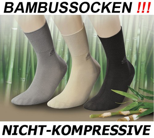 Gesundheits-Socken DeoMed Bambussocken Medizinische ochne kompression DIABETIKER