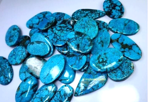 Lotto pietre preziose sfuse bisbee mix turchese naturale 2100 ct per gioielli - Foto 5 di 5
