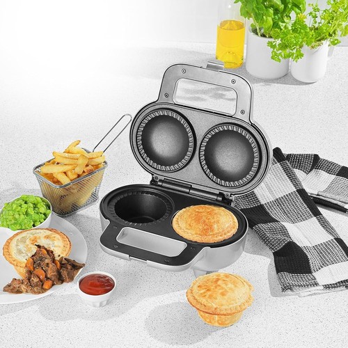 Salter EK4082 XL Double Pie Maker - Twin Deep-Fill Pie Machine, Non-Stick & Crim - Picture 8 of 9