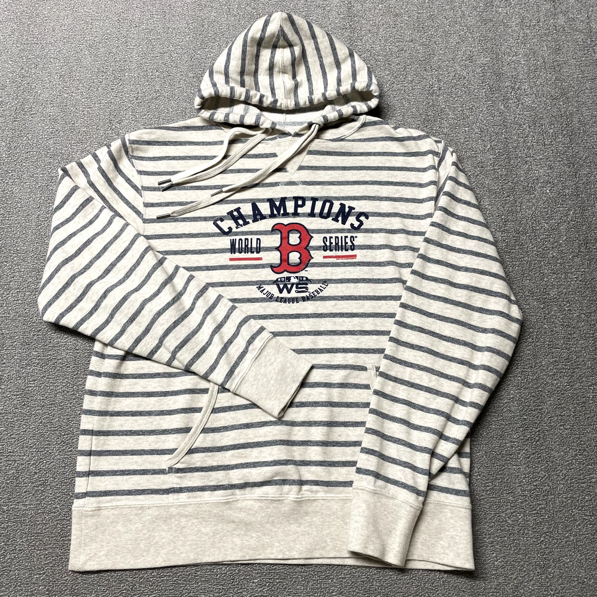 Boston Red Sox Sweatshirt Women Medium Hood Stripe MLB Baseball Soft As A  Grape