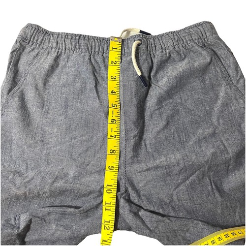 New Tommy Bahama Kids Size XL/14 Blue Chambray Elastic Waist Shorts Drawstring - Picture 4 of 12
