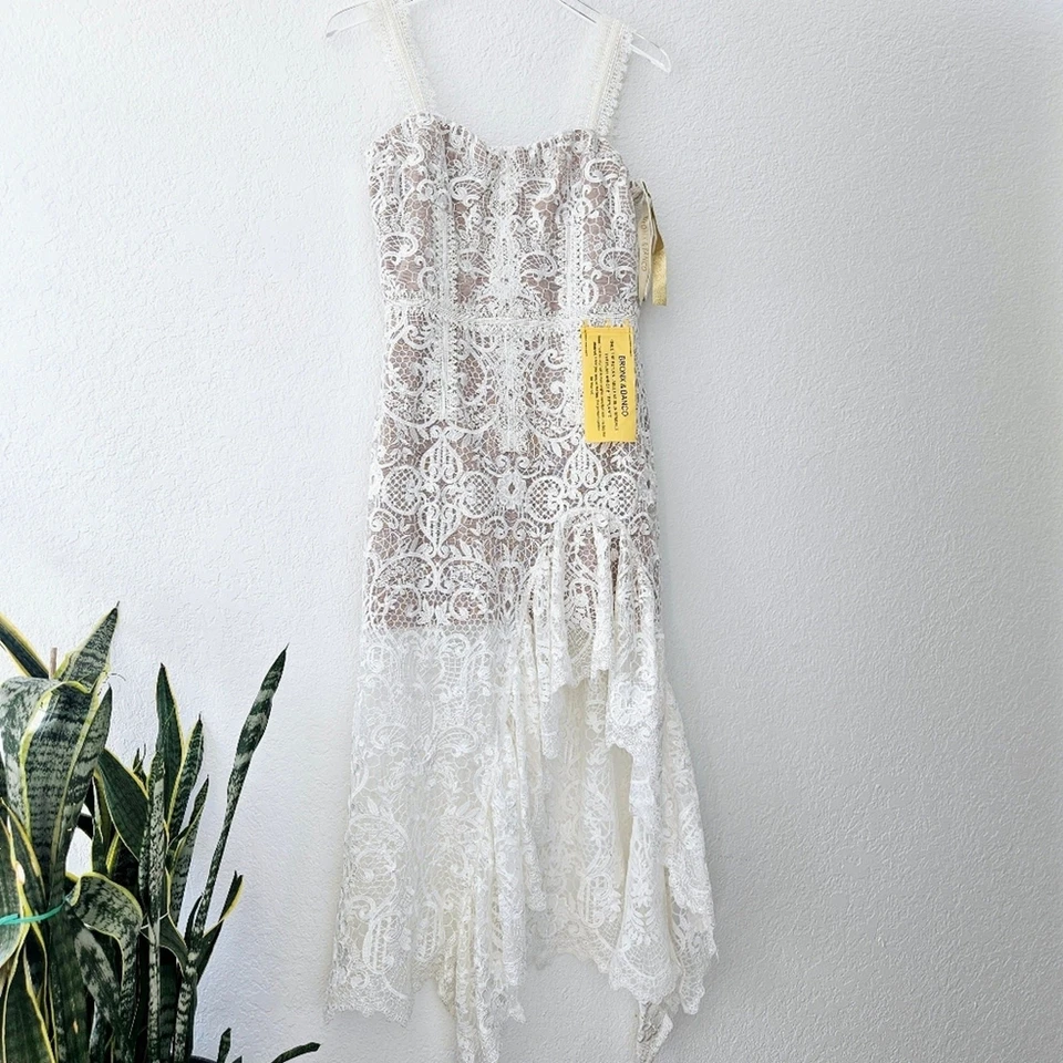 Bronx and Banco Tiffany Blanc Dress White Lace XL New with Tag - Image 4 of 4