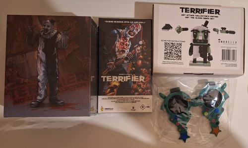 Terrifier Trilogy 4K UHD Blu-ray ART ATTACK Collector's Edition - Umbrella - NEW - Picture 1 of 20