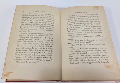 Quicksilver Sue Laura E. Richards Illustrated Uncommon Copyright 1899 1st Edit'n - Picture 3 of 5