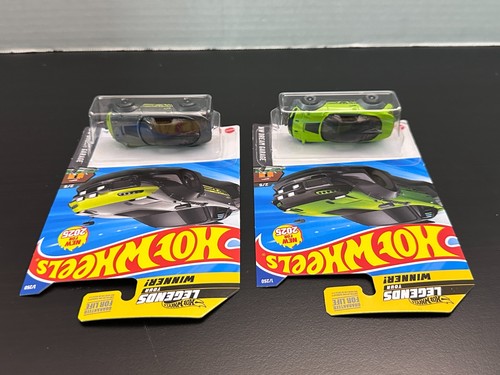 HOT WHEELS 2025 LEGENDS Tour #1 Mazda MX-5 Miata Silver & Green - Lot of 2 NEW - Imagen 10 de 15