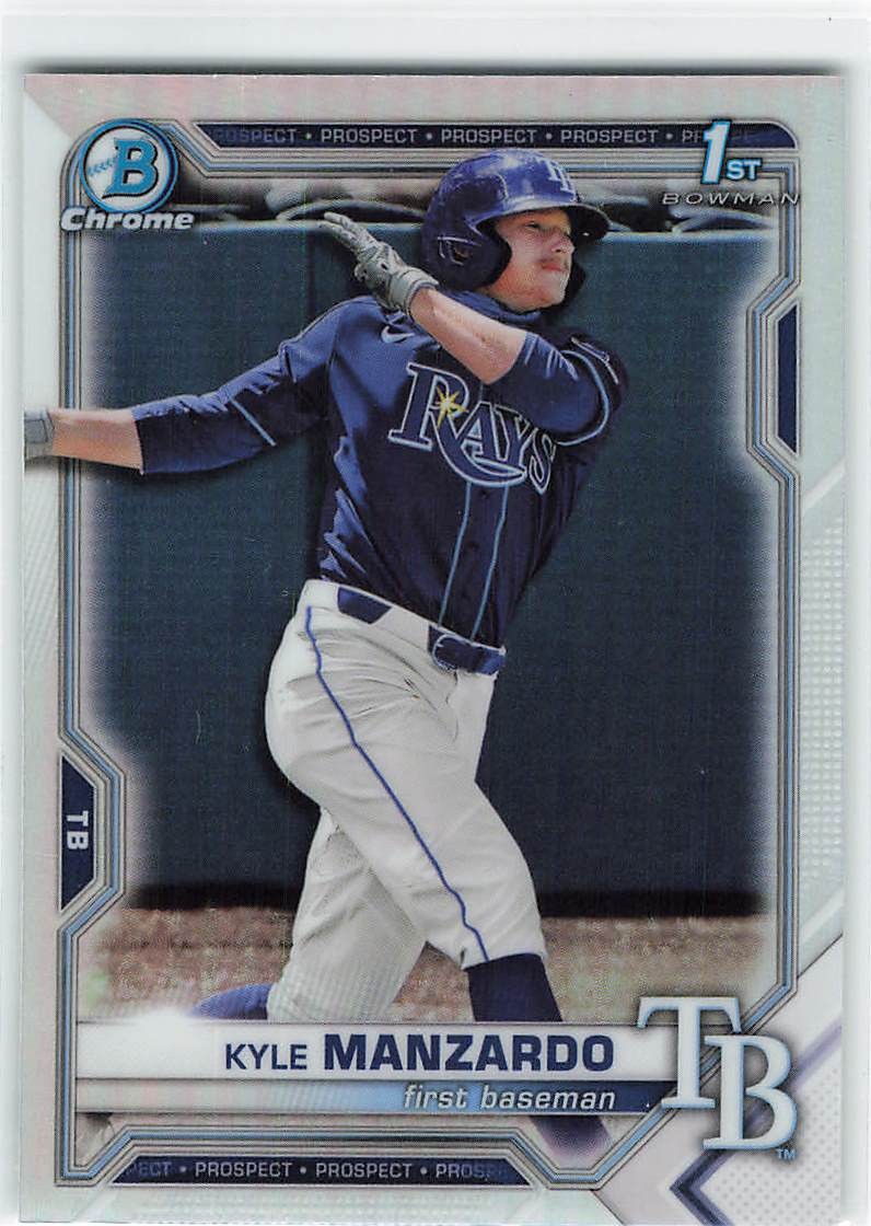 2021 Bowman Draft #BDC-191 Kyle Manzardo Chrome Refractor