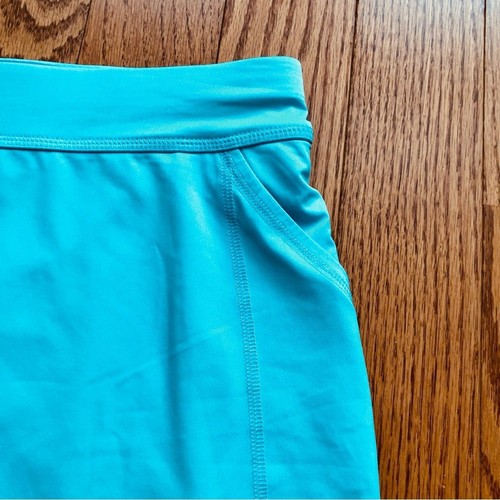 Callaway Color Block Golf Tennis Polo Skort Set White Aqua Blue Women’s Size L - Picture 11 of 15