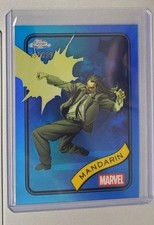2025 Topps Chrome Marvel Mandarin Blue Refractor #297/299