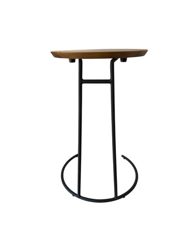 Jens Risom Stacking Side Table T-710 — Walnut + Iron Design within reach - Picture 4 of 9