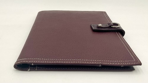 Franklin Covey Padfolio Burgundy Red Pebbled Leather Organizer Tablet 9.25x7” - Picture 9 of 14
