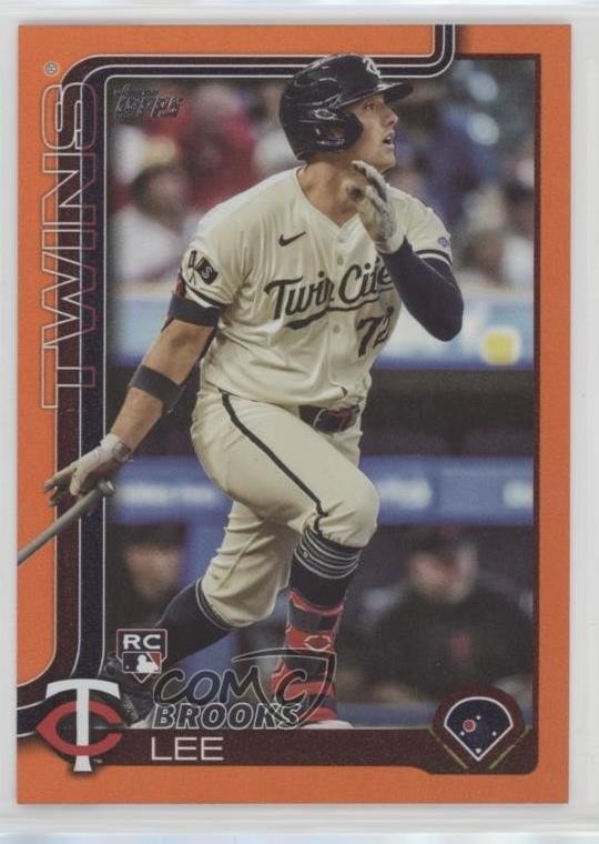 2025 Topps Series 1 Orange Rainbow 7/25 Brooks Lee #317 Rookie RC