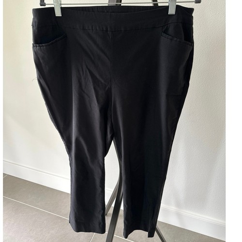 Curvy Plus Chicos Size 3 Black Dressy Capri Pants - Bild 1 von 8