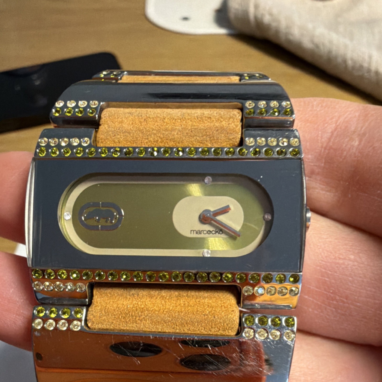 Marc Ecko NON-STOP Rectangle Analog Wristwatch Br… - image 2