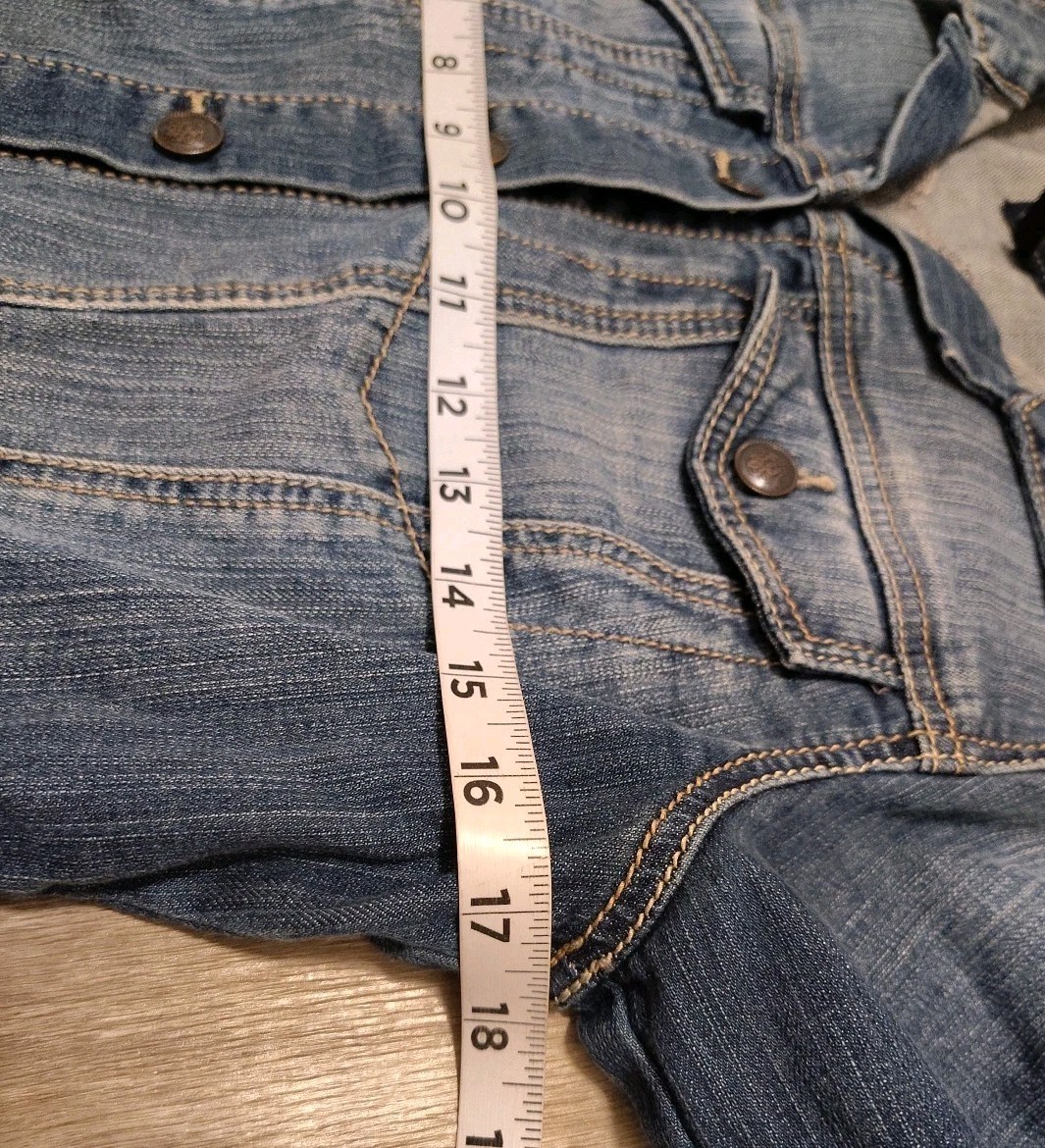 Jessica Simpson Pixie Style Denim Jacket Women's … - image 11