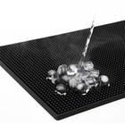 Coffee Bar Mat Glass Drying Wash It With Water Black PVC Coffee Bar Mat