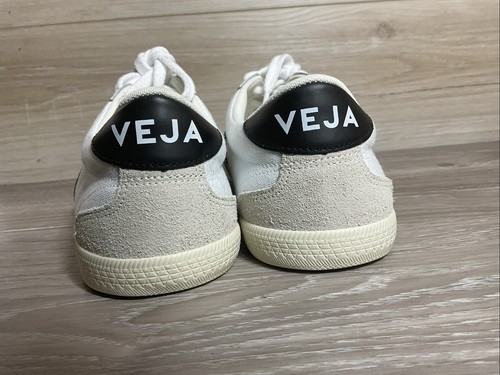 Veja Womens Volley Canvas, White/Black, US 9 / EU 40 / UK 7 Sneakers Preppy - Picture 8 of 13