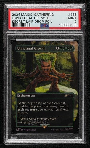 2019 Magic The Gathering: Secret Lair Drop Series Foil Unnatural Growth PSA 9