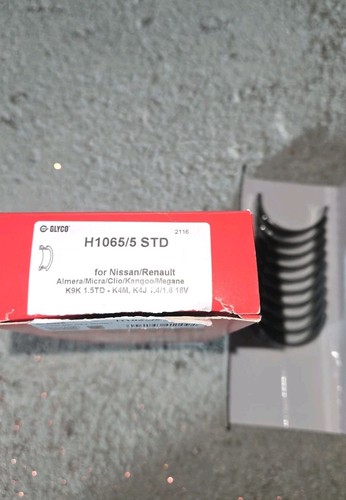 GLYCO Bronzine H1065/5 STD Renault-Nissan Clio/Kangoo/Megane/Micra/Almera: - Imagen 2 de 2