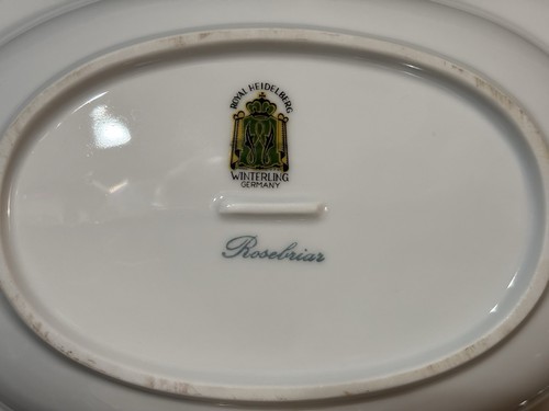 Royal Heidelberg…Winterling…Rosebrier..(1) Oval Vegetable..10.0” (2) Available - Picture 17 of 19