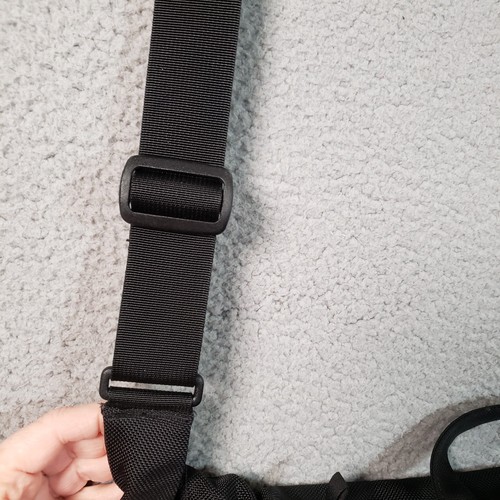 Patagonia Half Mass Computer Messenger Bag Black Rare Reflective Padded Pockets - Picture 5 of 16